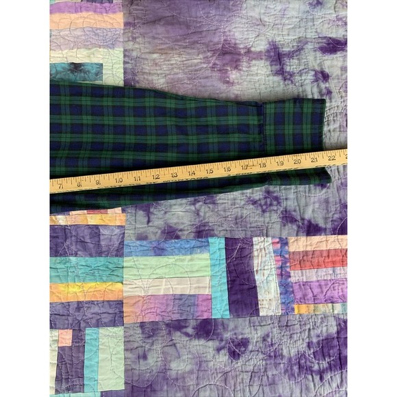 VTG Wrangler Mens 16.5x35 X-LongTails Western Pearl Snap Long-Sleeve Shirt Plaid - Picture 6 of 8